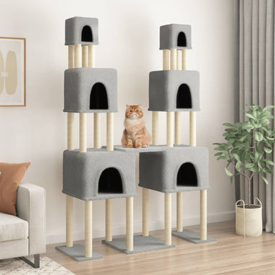 Vidaxl Cat Furniture con graffi di sisal 199 cm grigio chiaro