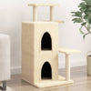 Muebles de gato de Vidaxl con postes de rascado de sisal 97 cm de crema