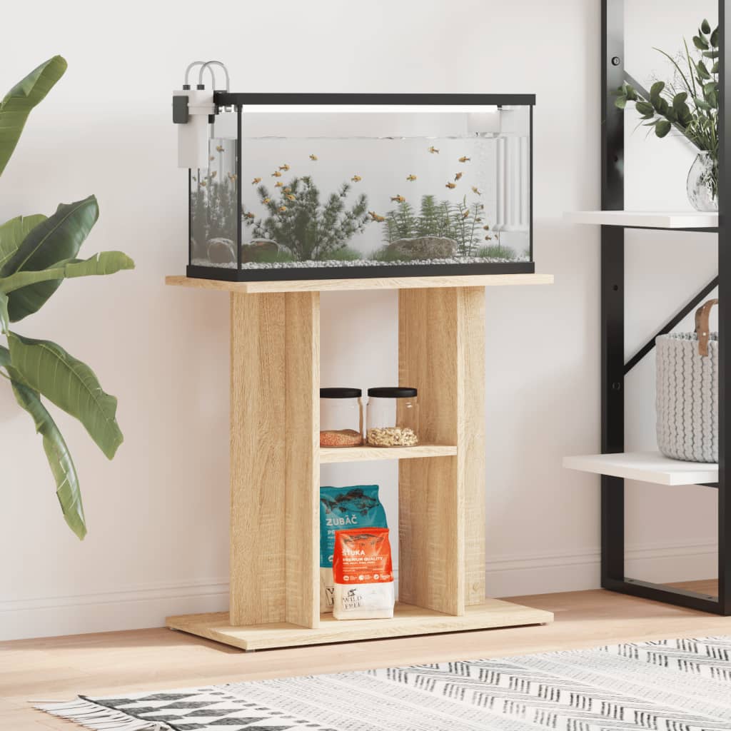 Vidaxl Aquarium Standard 60x30x60 cm Oak in legno trasformato Sonoma colorato