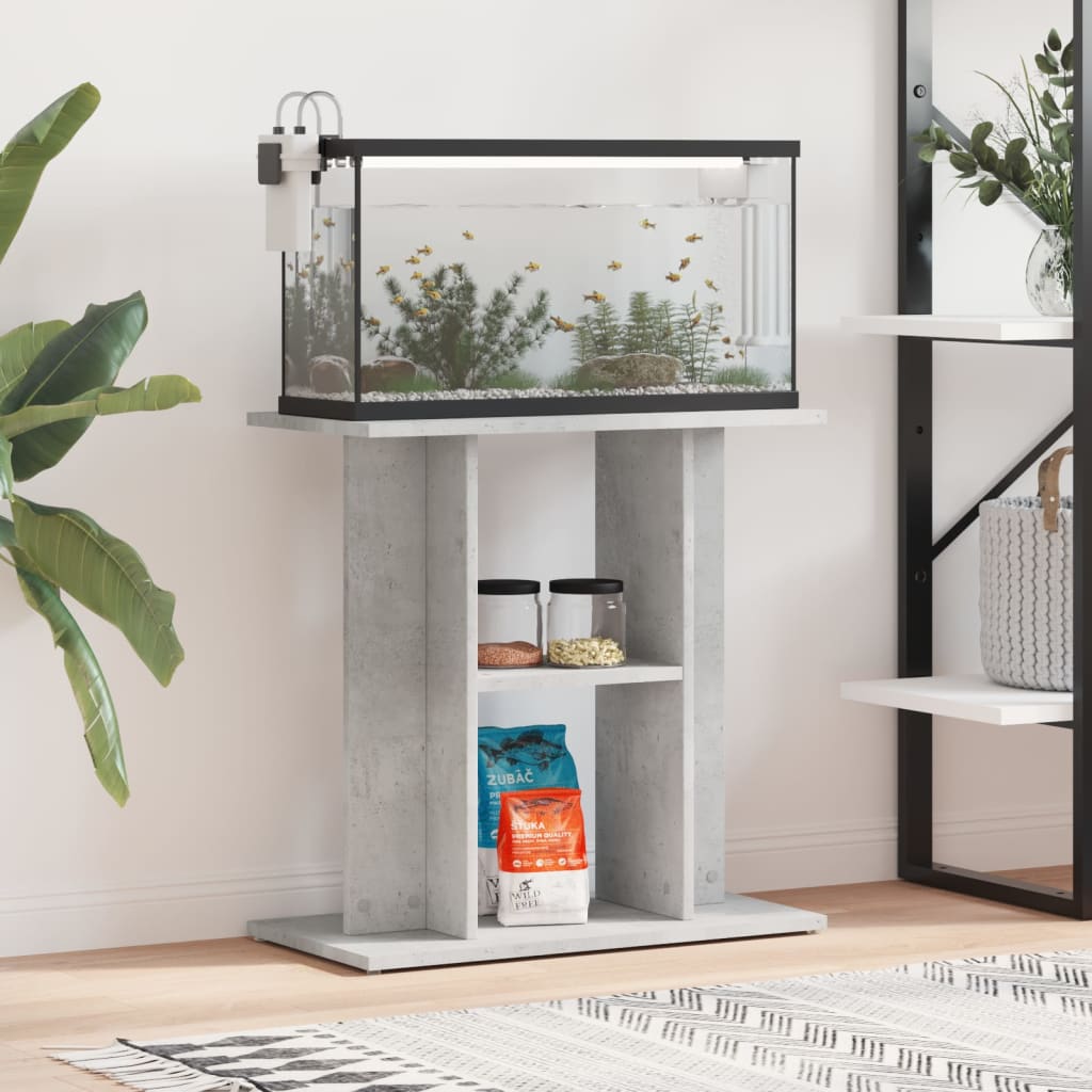 Vidaxl Aquarium Standard 60x30x60 cm de madera procesada betongrijs