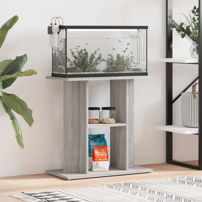 VidaXL Aquariumstandaard 60x30x60 cm bewerkt hout grijs sonoma