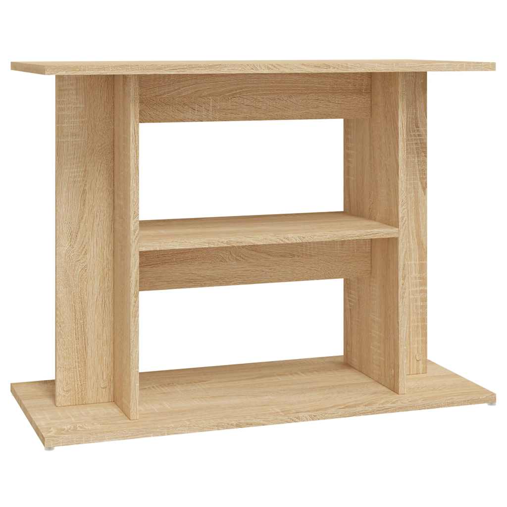 Estándar de Aquarium Vidaxl 80x35x60 cm de madera procesada Sonoma Oak Colored