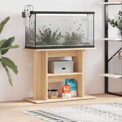 Vidaxl Aquarium Standard 80x35x60 cm Oak in legno trasformato Sonoma colorato