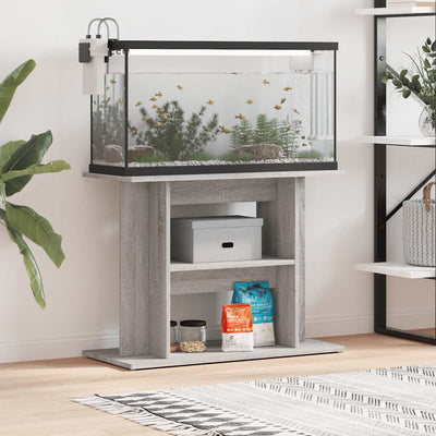 Vidaxl Aquarium Standard 80x35x60 cm Sonoma grigio elaborato