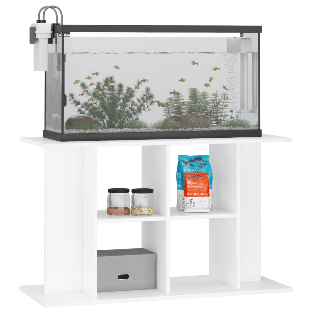 Vidaxl Aquarium Standard 100x40x60 cm de madera procesada blanca