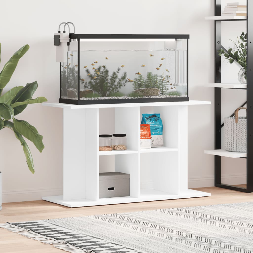 Vidaxl Aquarium Standard 100x40x60 cm de madera procesada blanca