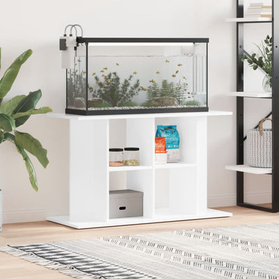 Vidaxl aquariumstandaard 100x40x60 cm bewerkt hout hoogglans wit