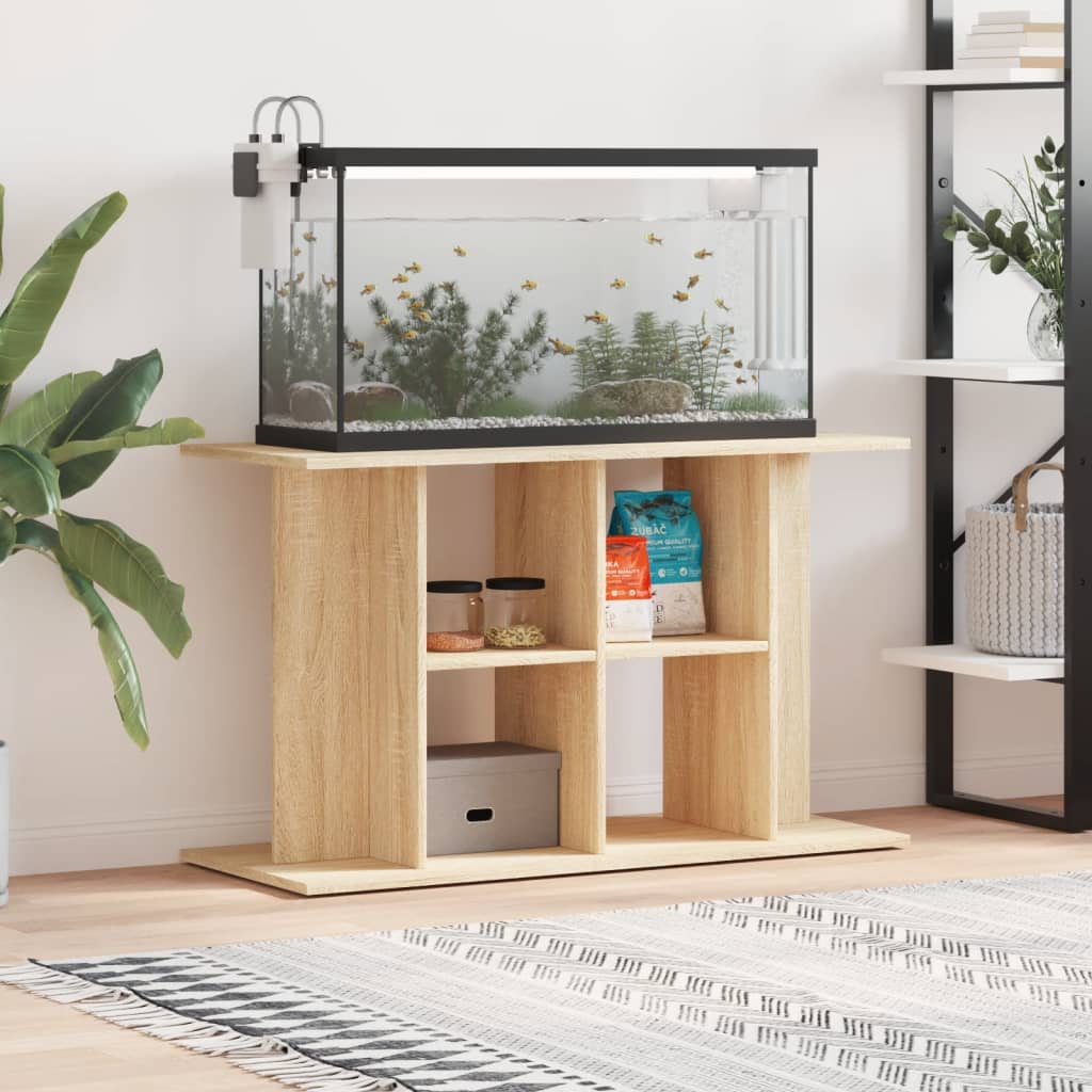 Vidaxl Aquarium Standard 100x40x60 cm de madera procesada Sonoma Oak -Colorado