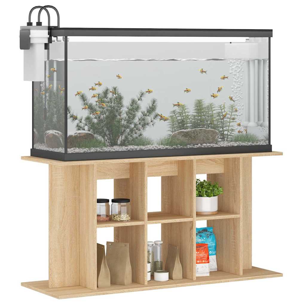 Estándar de Aquarium Vidaxl 120x40x60 cm de madera procesada Sonoma Oak coloreed