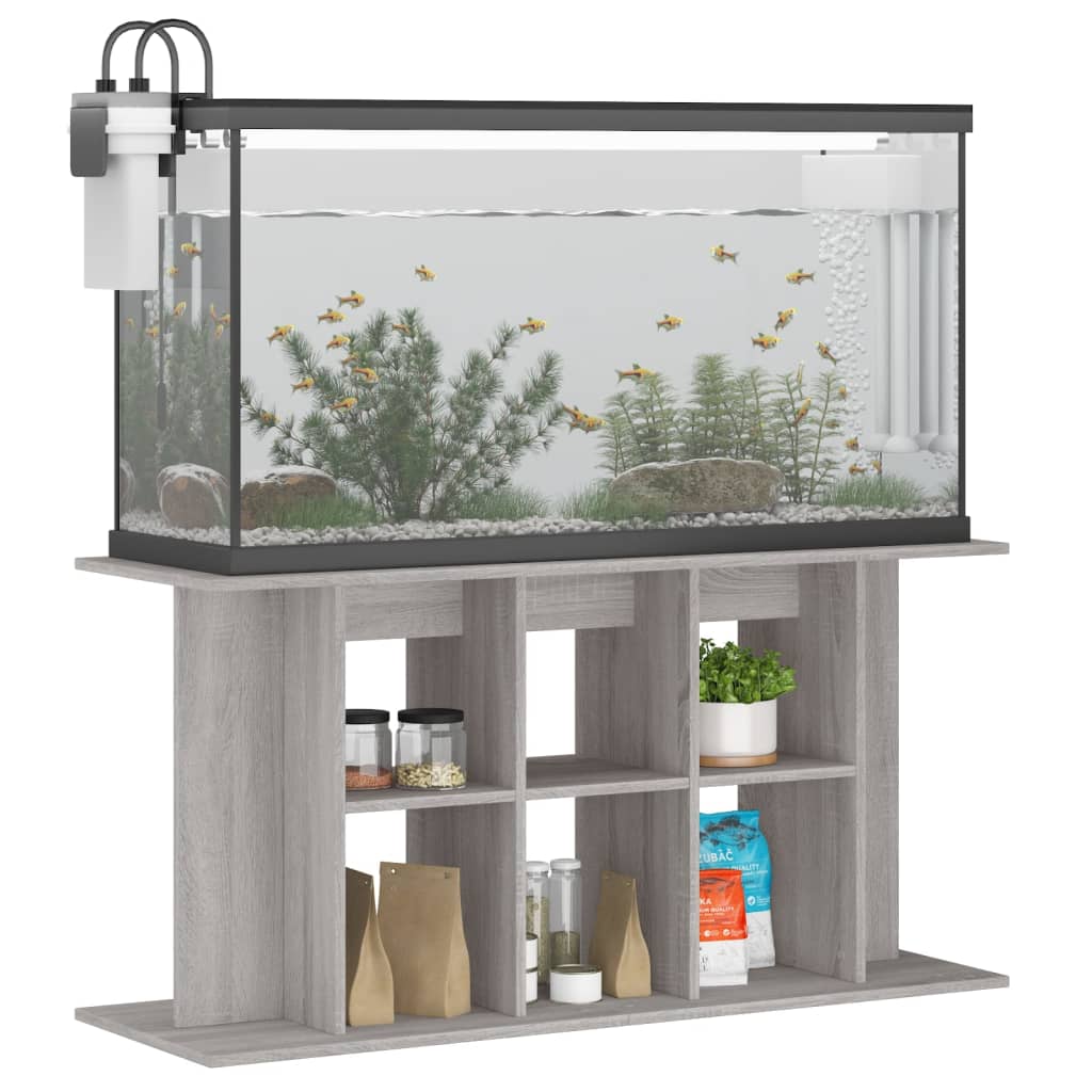 Vidaxl Aquarium Standard 120x40x60 cm Sonoma grigio in legno trasformato