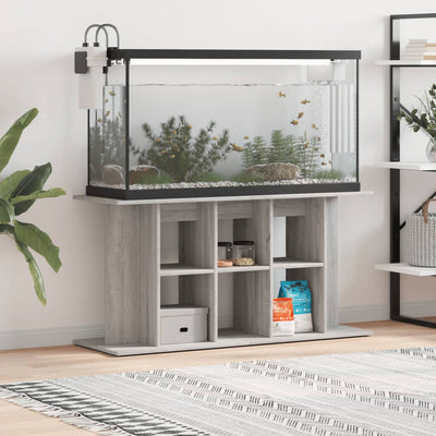 VidaXL Aquariumstandaard 120x40x60 cm bewerkt hout grijs sonoma