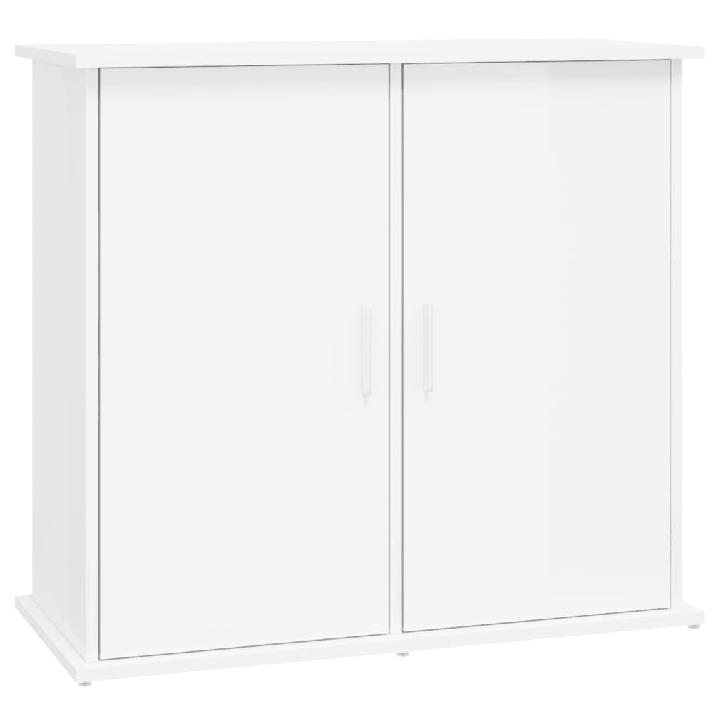 VidaXL Aquariumstandaard 81x36x73 cm bewerkt hout hoogglans wit