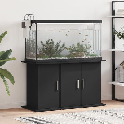 VidaXL Aquariumstandaard 101x41x58 cm bewerkt hout zwart