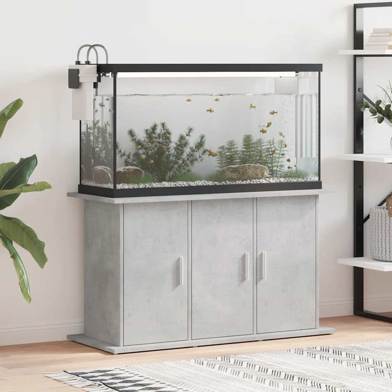 Vidaxl aquariumstandaard betongrijs 101x41x58 cm bewerkt hout