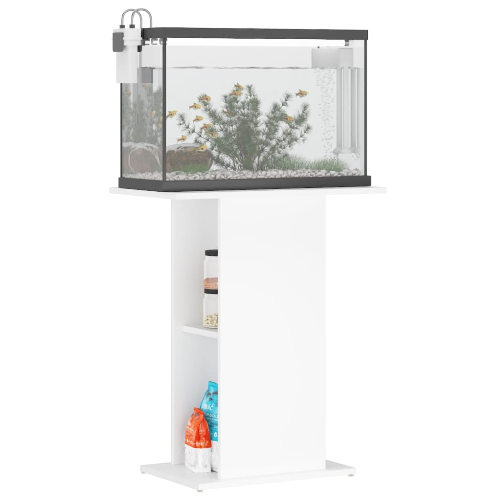 Vidaxl Aquarium Standard 60.5x36x72.5 cm White in legno trasformato