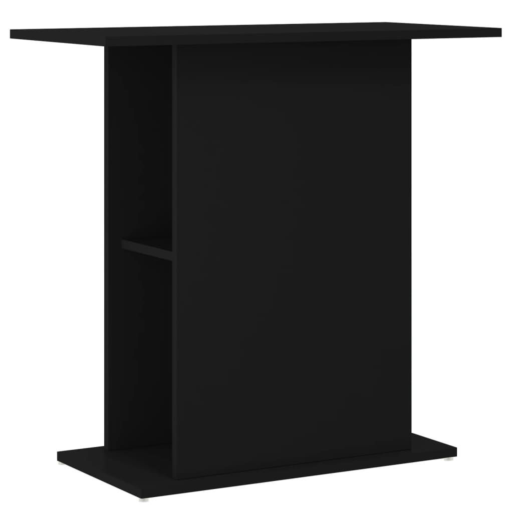 Vidaxl Aquarium Standard 75x36x72.5 cm de madera procesada negra