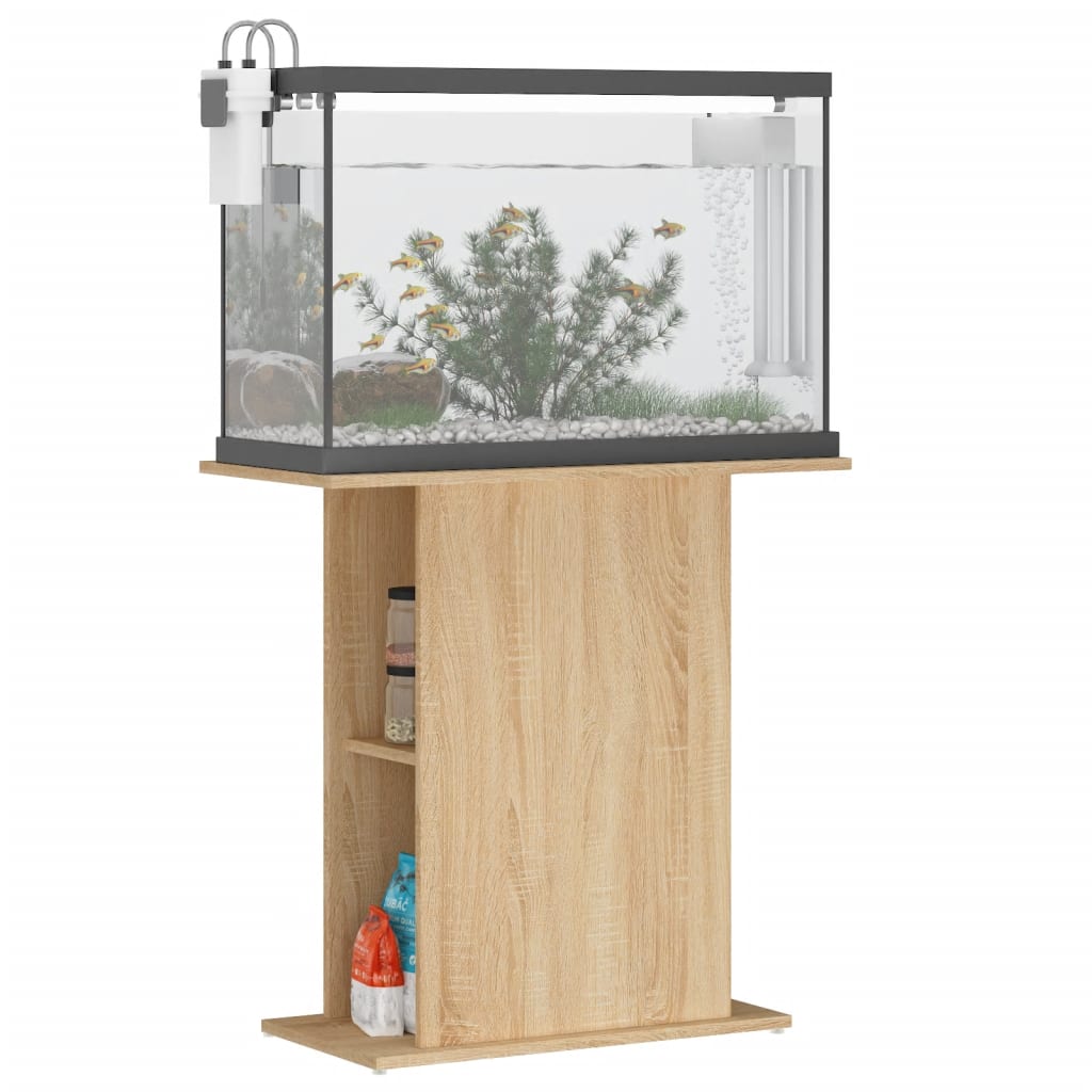 Vidaxl aquariumstandaard sonoma eiken 75x36x72,5 cm bewerkt hout