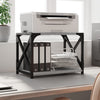 Soporte de impresora Vidaxl 44x26x31.5 cm de madera procesada Grey Sonoma Oak