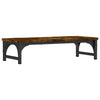 Vidaxl Monitor Standard 55x23x14 cm de madera procesada de roble ahumado