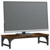 Vidaxl Monitor Standard 55x23x14 cm de madera procesada de roble ahumado