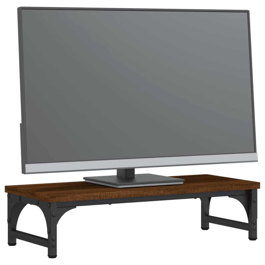 Vidaxl Monitor Standard 55x23x14 cm Color de roble de madera procesada de madera