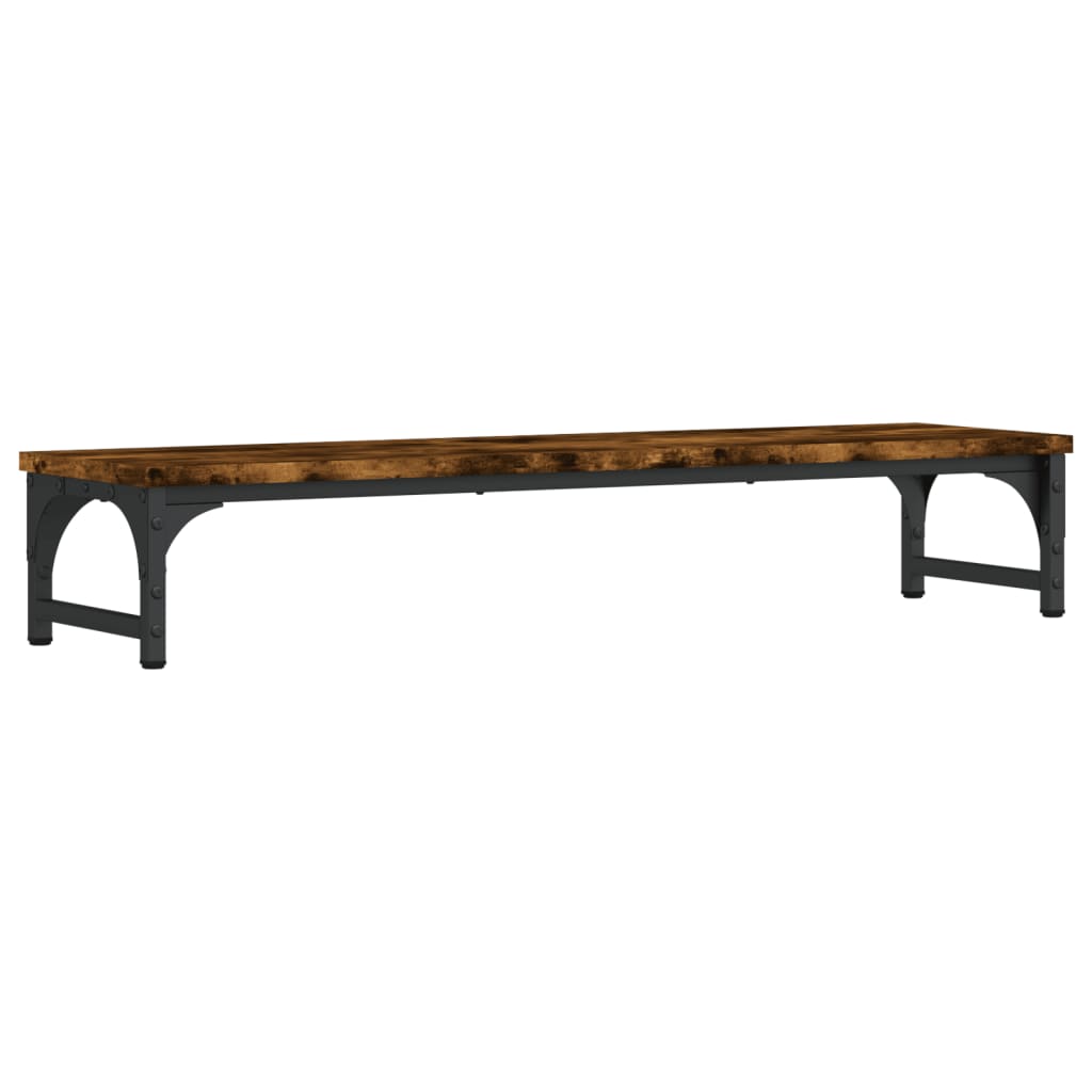 Vidaxl Monitor Standard 85x23x15.5 cm Color de roble ahumado de madera procesada