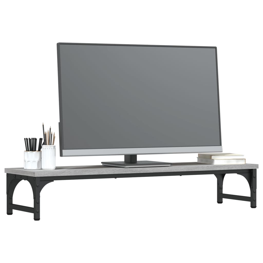 Vidaxl Monitor Standard 85x23x15.5 cm de madera procesada Grey Sonoma Oak