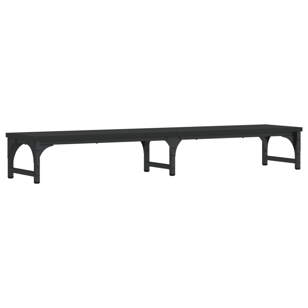 Vidaxl Monitor Standard 105x23x15.5 cm de madera procesada negra