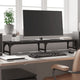 Vidaxl Monitor Standard 105x23x15.5 cm de madera procesada negra
