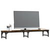 Vidaxl Monitor se encuentra 105x23x15.5 cm Color de roble ahumado de madera procesada