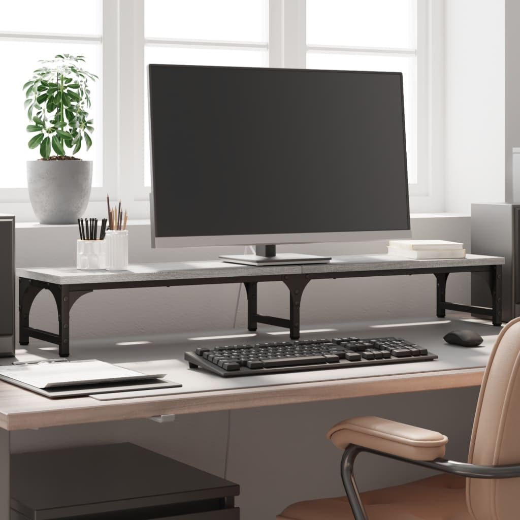 Vidaxl Monitor Standard 105x23x15.5 cm de madera procesada Sonoma gris