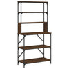 Vidaxl bakkersrek 6-laags 90x40x180 cm bewerkt hout bruin eikenkleur