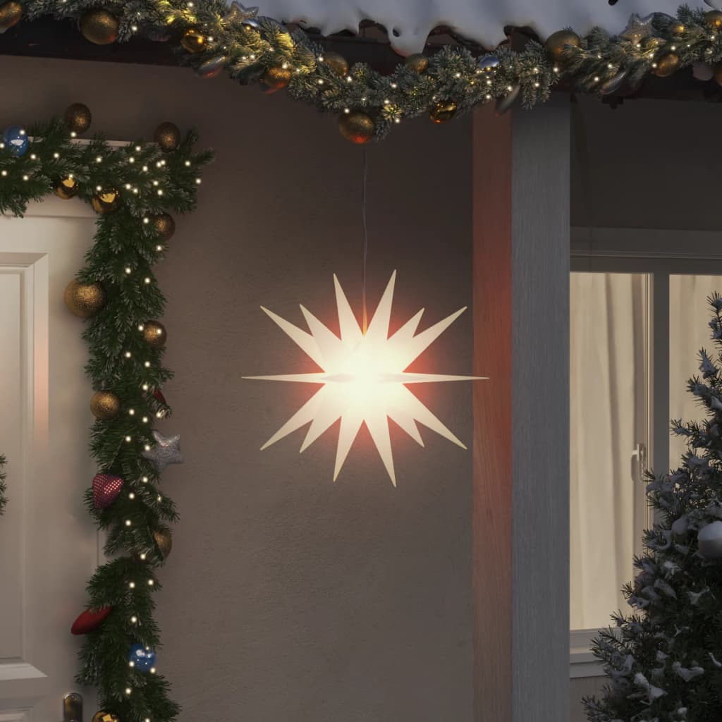 Vidaxx Lámpara navideña con LED plegable 43 cm blanca