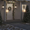 Lámpara de Navidad Vidaxl con pasador de tierra y LED plegable 57 cm blanco