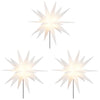 Vidaxl kerstlampen met grondpin en led's 3 st 35 cm wit