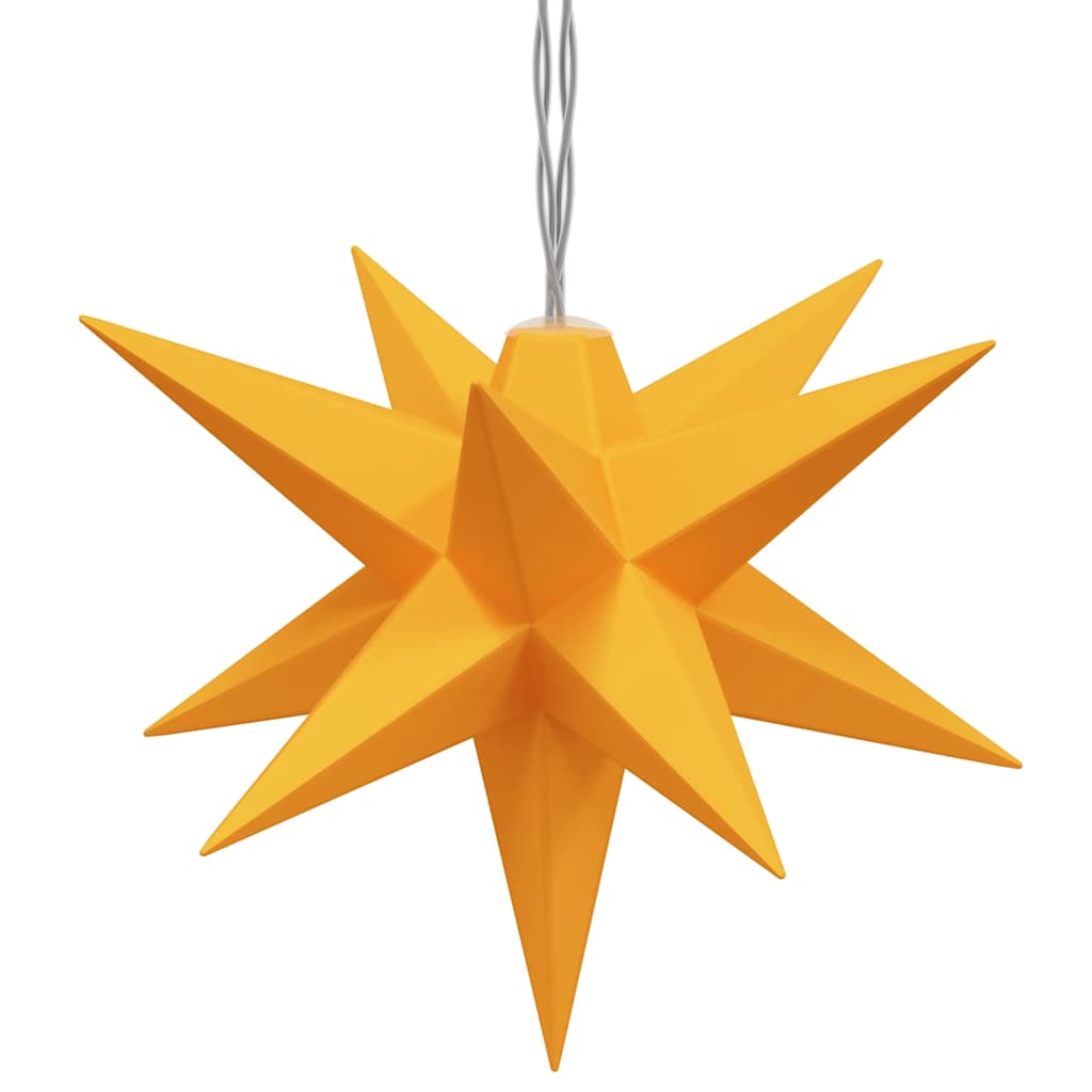VIDAXL LAMPAGNO DI NATALE 10 LED 10 cm giallo