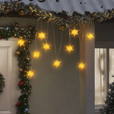 Vidaxl Lámpara de Navidad 10 LED 10 cm Amarillo