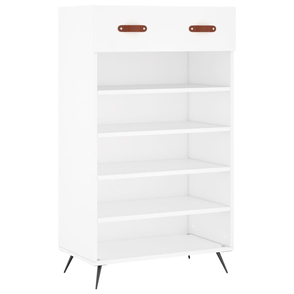 Vidaxx zapatero 60x35x105 cm madera contrachapada blanco