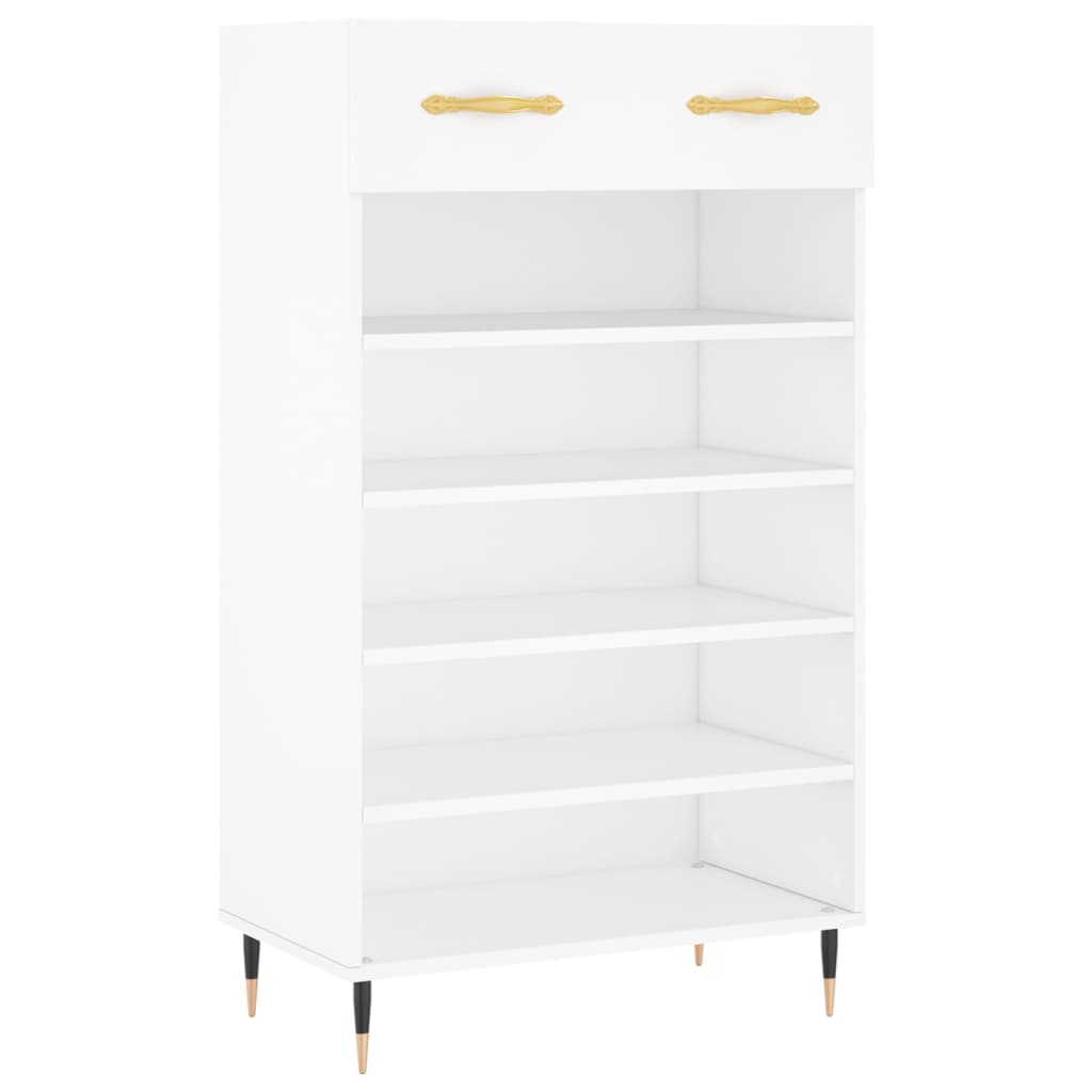 Vidaxx zapatero 60x35x105 cm madera contrachapada blanco
