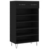 Vidaxl schoenenkast 60x35x105 cm bewerkt hout zwart