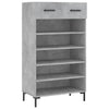 Vidaxl schoenenkast 60x35x105 cm bewerkt hout betongrijs