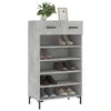 Scarpiera Vidaxx 60x35x105 cm in derivati del legno cemento grigio