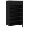Vidaxl schoenenkast 60x35x105 cm bewerkt hout zwart