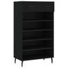 Vidaxl schoenenkast 60x35x105 cm bewerkt hout zwart