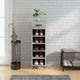 Vidaxx zapatero 30x35x105 cm madera contrachapada color roble sonoma gris
