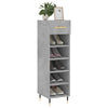 Vidaxl schoenenkast 30x35x105 cm bewerkt hout betongrijs