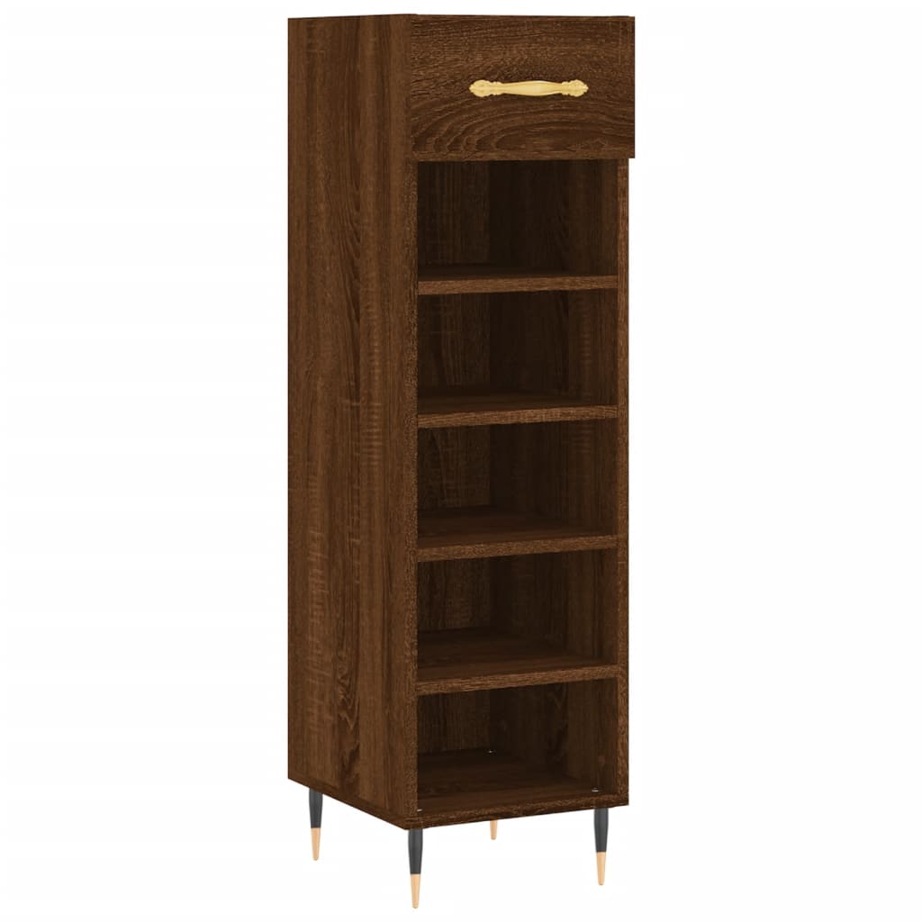 Scarpiera Vidaxx 30x35x105 cm rifinita in legno color rovere marrone