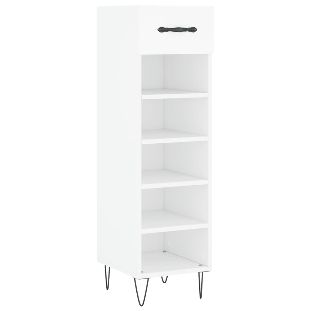 Vidaxx zapatero 30x35x105 cm madera contrachapada blanco