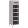 Vidaxx zapatero 30x35x105 cm madera contrachapada color roble sonoma gris