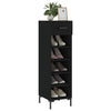 Vidaxx zapatero 30x35x105 cm acabado madera negro